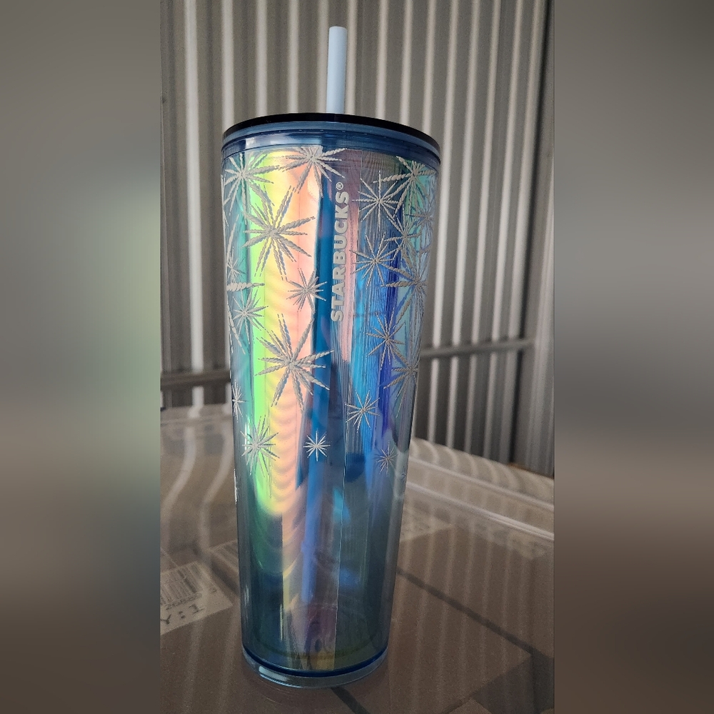 Blue snowflake Starbucks tumbler‎